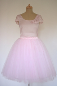 Tylová TUTU sukně růžová – detail modelu