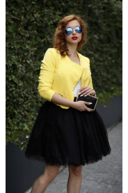 Tylová TUTU sukně černá – zadní pohled