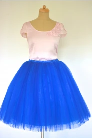 Tylová TUTU sukně tmavě modrá – detail modelu