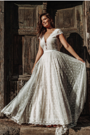 Celokrajkové svatební šaty MILLI MiaBella