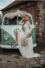 Bohémské svatební šaty LUCINDA – detail modelu