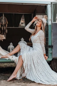 Bohémské svatební šaty LUCINDA MiaBella