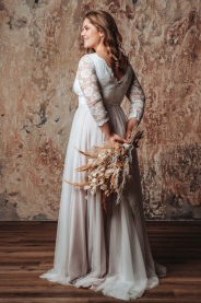 Svatební šaty s rukávy ELLIE PLUS – detail modelu