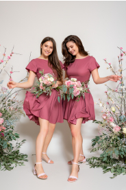 Dlouhé zavinovací šaty na tenká ramínka (Barva Švestková  /prune/, Střih 42)