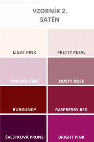 Vzorník 2 - satén MiaBella