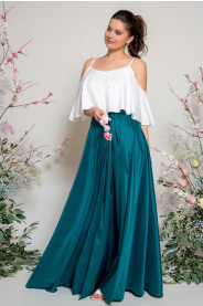 Dlouhá zavinovací sukně - výběr barev zelené MiaBella