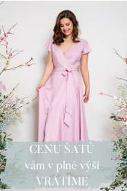 Vzorkové šaty - "otáčecí" výstřih véčko & lodička MiaBella