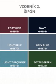 Krátké šifonové šaty s rukávky – na postavě