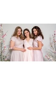 Dlouhé zavinovací šaty s výstřihem véčko & lodička (otáčecí) 2 (Barva Švestková  /prune/, Střih 40)