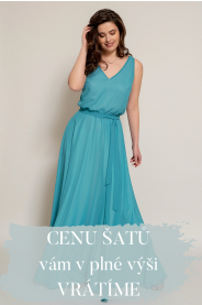 Vzorkové šaty - dlouhé šifonové na ramínka (Střih 42)
