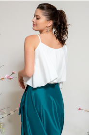 Top na ramínka s volánem - výběr barev – zadní pohled