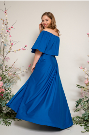 Top odhalená ramena - výběr barev – detail střihu