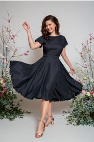 Midi zavinovací šaty s výstřihem véčko & lodička vel. 34-40 MiaBella