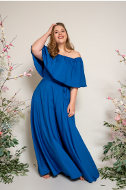 Vzorkový top odhalená ramena – boční pohled