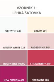 Vzorkový top s V výstřihem – přední pohled