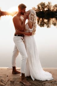 Celokrajkové svatební šaty BONITA – na postavě