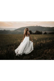 Šedo-modré svatební šaty ISABELLA – elegantní detail