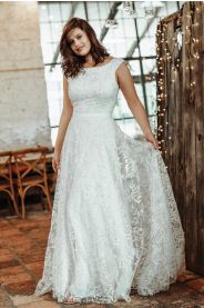 Třpytivé svatební šaty AMELIE – přední pohled