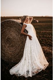 Třpytivé svatební šaty AMELIE – silueta modelu