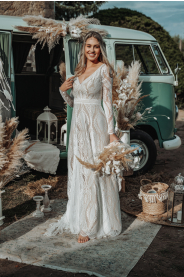 2350 10 krajkove boho saty davine plus