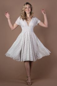 Recyklace svatební šaty LOLA – přední pohled