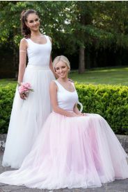 Vzorková - Dlouhá tutu sukně bílá MiaBella