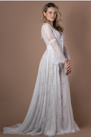 Svatební šaty Recyklace boho šatů Paloma – detail modelu