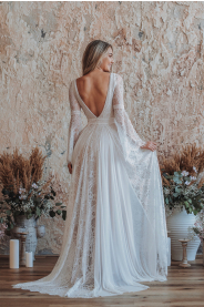 Svatební šaty Recyklace boho šatů Paloma – detail materiálu