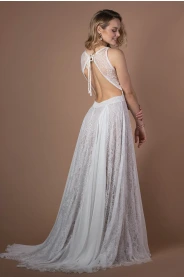 Svatební šaty Recyklace boho šatů Carolina – detail modelu