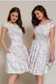 Letní úpletové šaty louka MiaBella