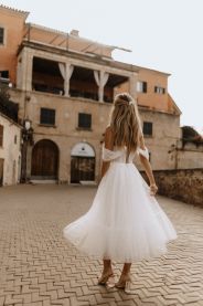 Svatební šaty Vzorkové šaty Dotty – boční pohled