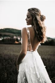 Svatební šaty Vzorkové šaty Isabella – detail materiálu