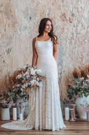 Svatební šaty Vzorkové šaty Gréta – přední pohled