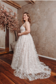 Svatební šaty pro plnoštíhlé Rosella Plus – silueta modelu