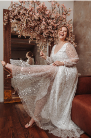 LUMINA PLUS třpytivé svatební šaty