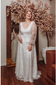 LUMINA PLUS třpytivé svatební šaty