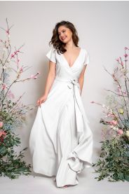 Svatební šaty Dlouhé zavinovací šaty - otáčecí MiaBella
