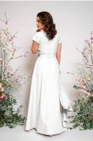 Vzorkové - dlouhé zavinovací šaty - otáčecí