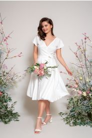 Vzorkové - midi svatební šaty - otáčecí MiaBella