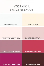 Zavinovací kalhoty - výběr barev – detail materiálu