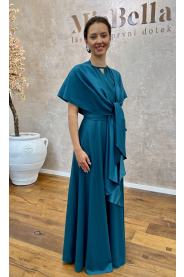 Saténová šála - výběr barev – detail modelu