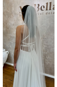 Svatební závoj s křišťálky