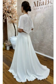 Svatební šifónová šála – detail modelu