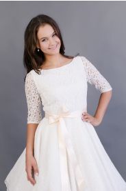 Krajkové svatební šaty ADELE, vel.42 – detail modelu