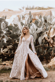 boho svatební šaty