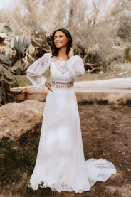 boho svatební šaty