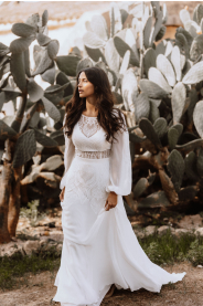 boho svatební šaty