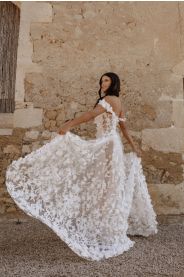 Svatební šaty Lilly – detail materiálu