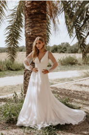 perličková svatební šaty