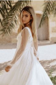 Svatební šaty Noelle – detail modelu